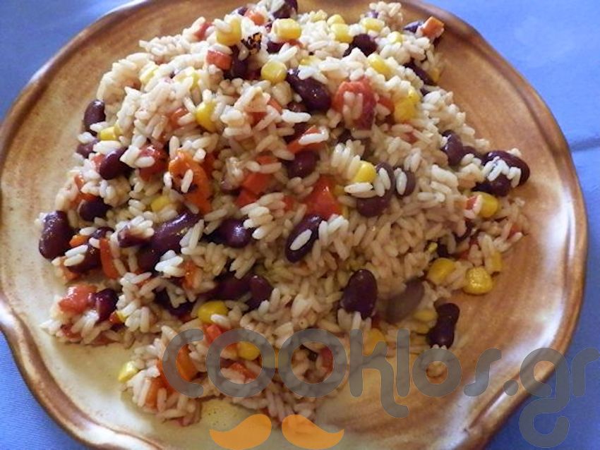 Μεξικάνικο ρύζι με κόκκινα φασόλια