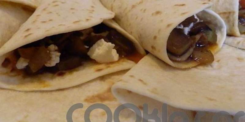 Τορτίγια με λαχανικά Τορτίγια με λαχανικά